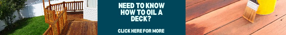how to oil a deck